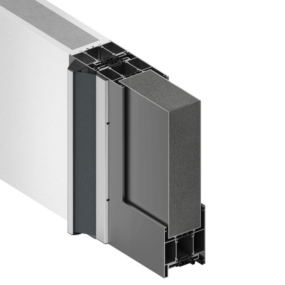 Automatische Drehflügeltür in einem Krankenhaus, sorgt für schnellen und sicheren Zugang für Patienten und Besucher.